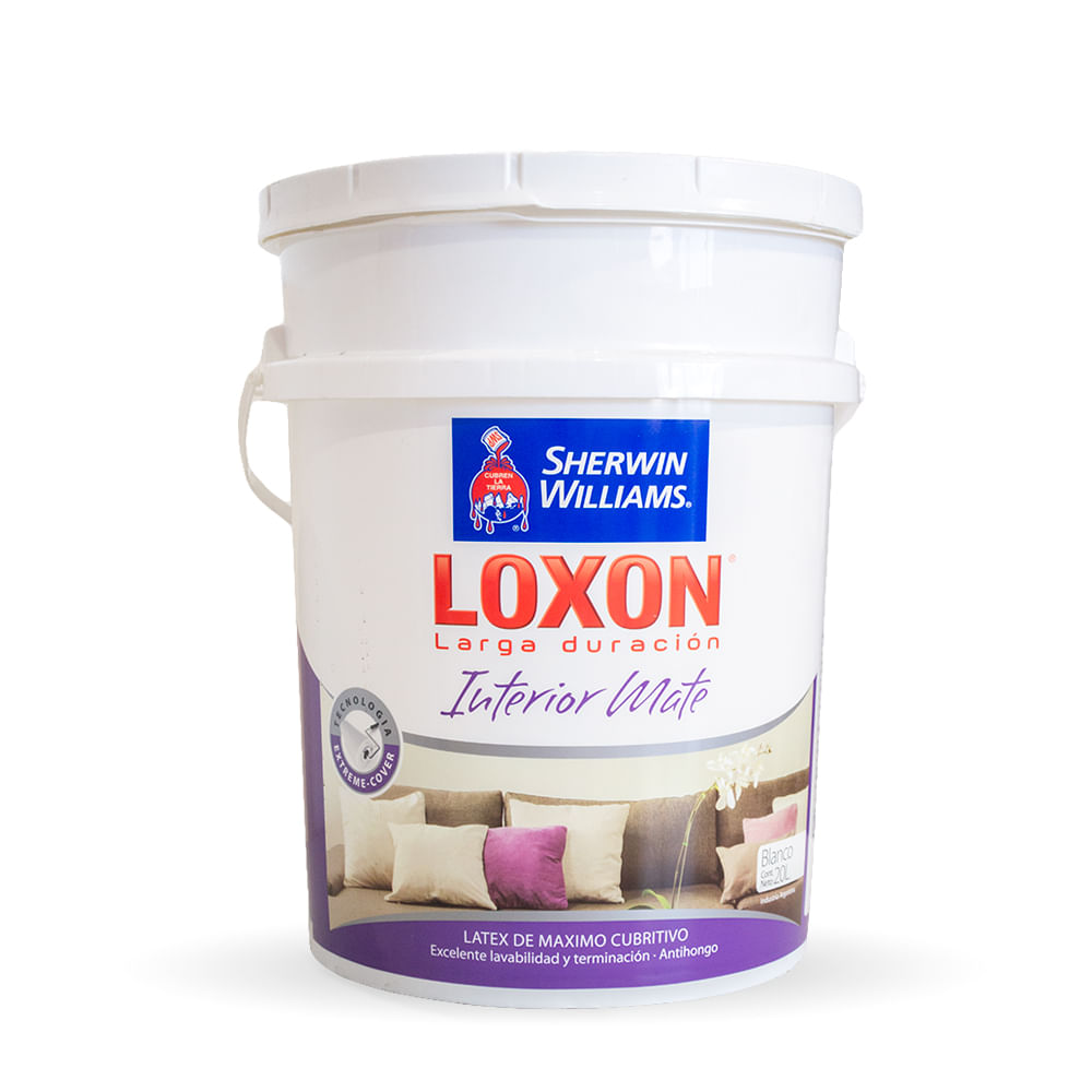 Loxon Larga Duración Látex Interior Mate Sherwin Williams 20 lts |  Prestigio - prestigio