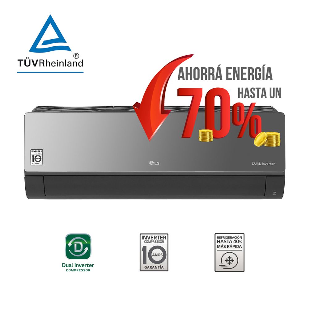 Aire Acondicionado Lg Inverter Artcool Frío Calor 5200 W Prestigio Prestigio 0629