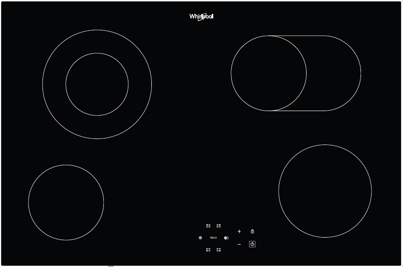 Anafe Electrico Whirlpool Vitroceramico 77 Cm